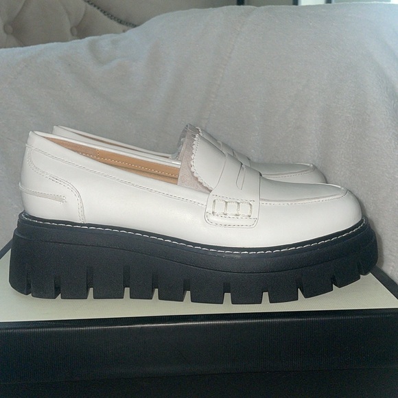 NWT J/SLIDES TYLER White Leather Loafer - Picture 10 of 16